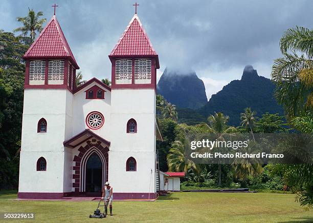 Church Gardening High-Res Stock Photo