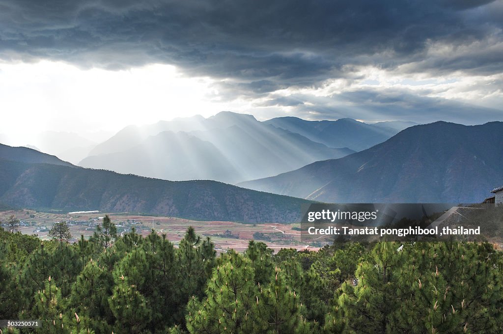 On the way in Lijiang. China.