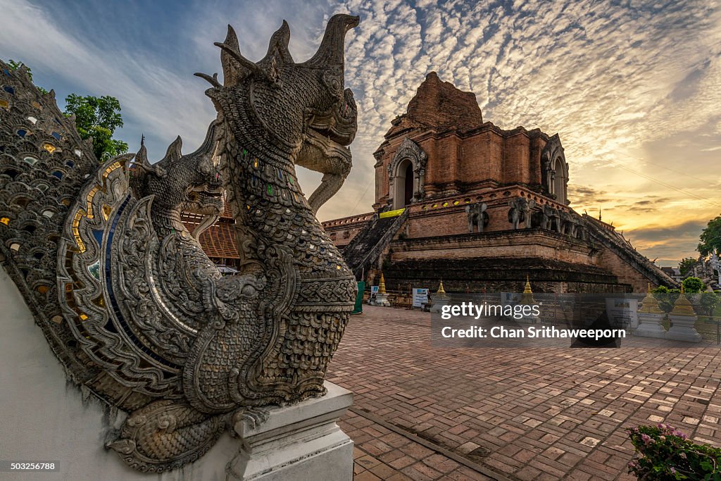 Wat Chedi Luang , Chiang Mai, Thailand