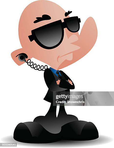 security man - secret service stock illustrations