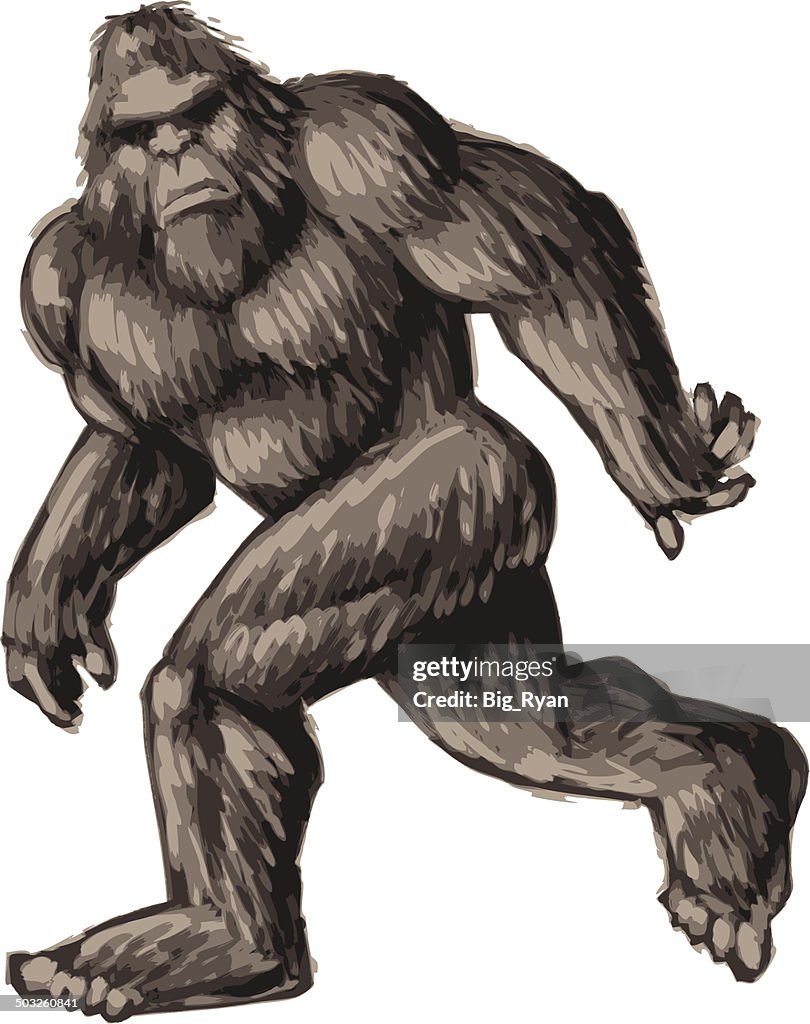 Painted bigfoot