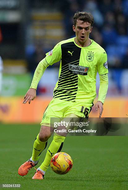Emyr Huws of Huddersfield Town during the Sky Bet Championship match between Bolton Wanderers and Huddersfield Town at the Macron Stadium on January...