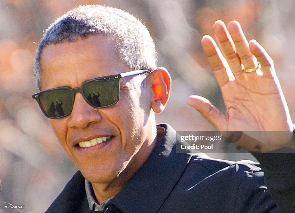 Obamas Return From Hawaii Vacation