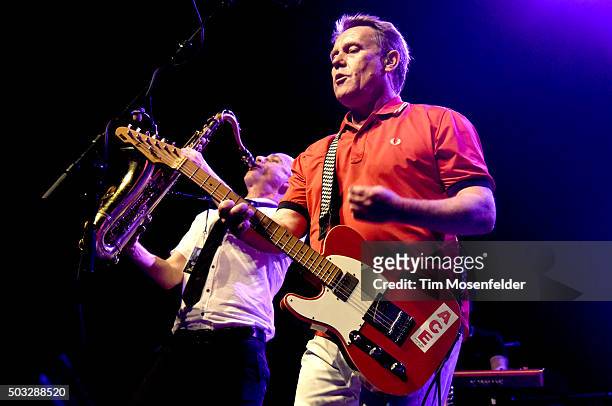 Matt Morrish and Dave Wakeling of The English Beat perform at The Warfield on January 2, 2016 in San Francisco, California.