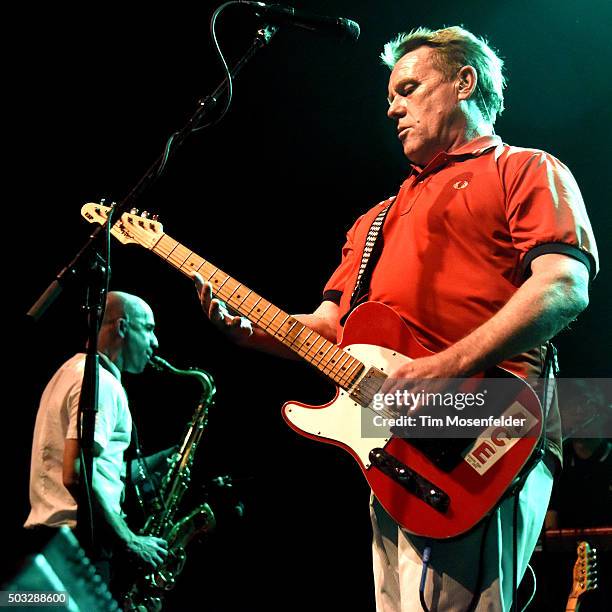 Matt Morrish and Dave Wakeling of The English Beat perform at The Warfield on January 2, 2016 in San Francisco, California.