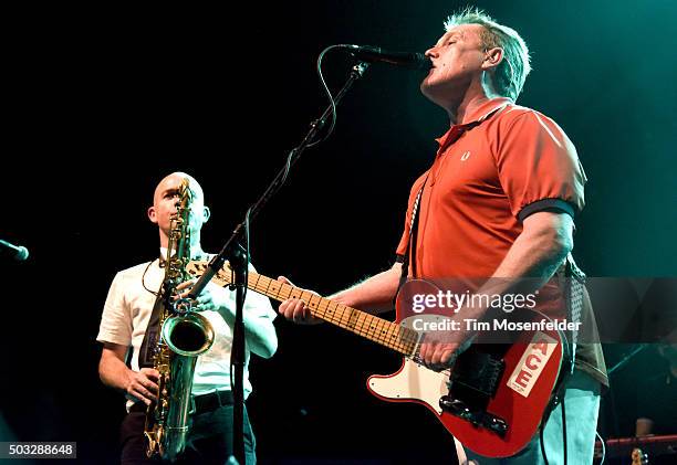 Matt Morrish and Dave Wakeling of The English Beat perform at The Warfield on January 2, 2016 in San Francisco, California.