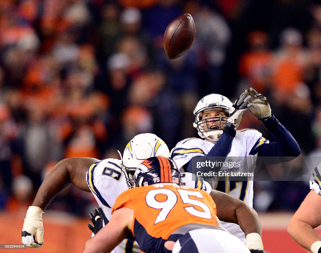 Denver Broncos versus the San Diego Chargers