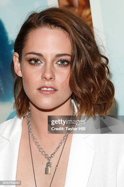 Actress Kristen Stewart attends a screening of "Clouds of Sils Maria" at IFC Center on January 3, 2016 in New York City.