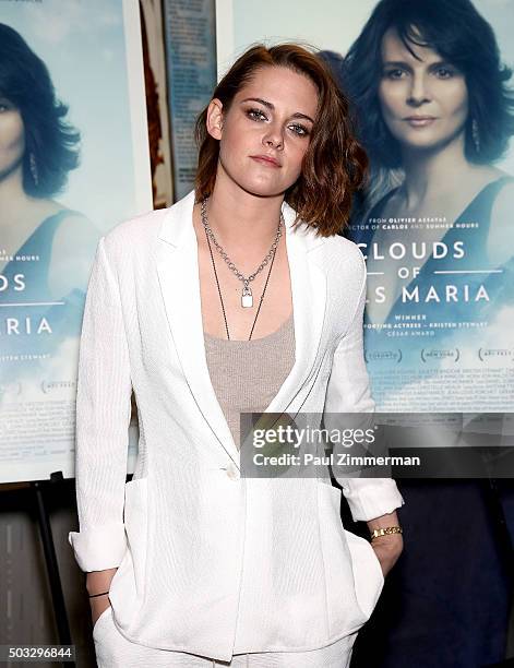 Actress Kristen Stewart attends IFC Hosts A Screening Of "Clouds Of Sils Maria" at IFC Center on January 3, 2016 in New York City.