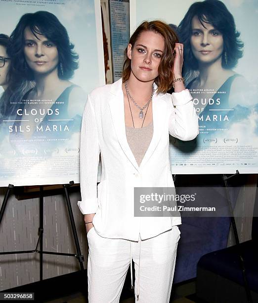 Actress Kristen Stewart attends IFC Hosts A Screening Of "Clouds Of Sils Maria" at IFC Center on January 3, 2016 in New York City.