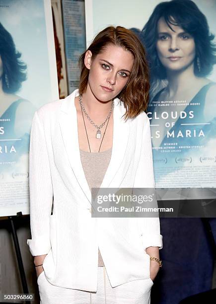 Actress Kristen Stewart attends IFC Hosts A Screening Of "Clouds Of Sils Maria" at IFC Center on January 3, 2016 in New York City.