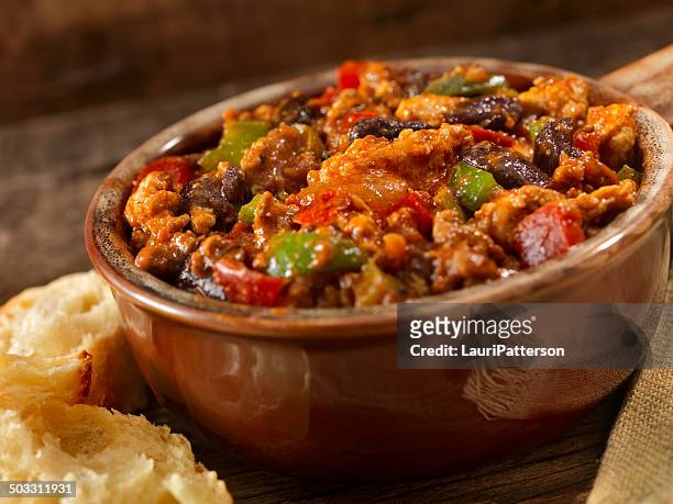 turkey chili - black beans stock pictures, royalty-free photos & images