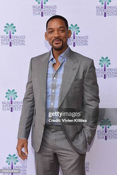 Actor Will Smith attends a screening of "Concussion" at the 27th Annual Palm Springs International Film Festival on January 3, 2016 in Palm Springs,...