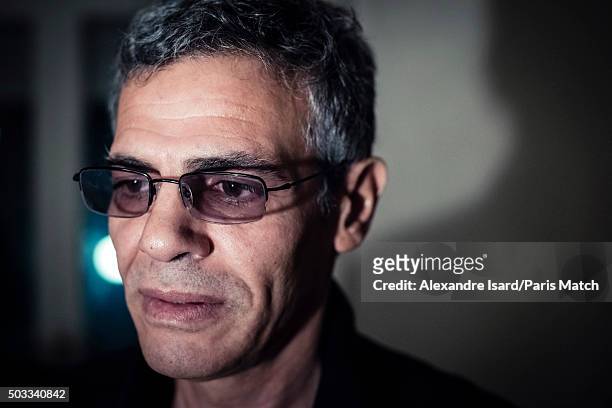 Film director Abdellatif Kechiche is photographed for Paris Match on December 16, 2015 in Paris, France.