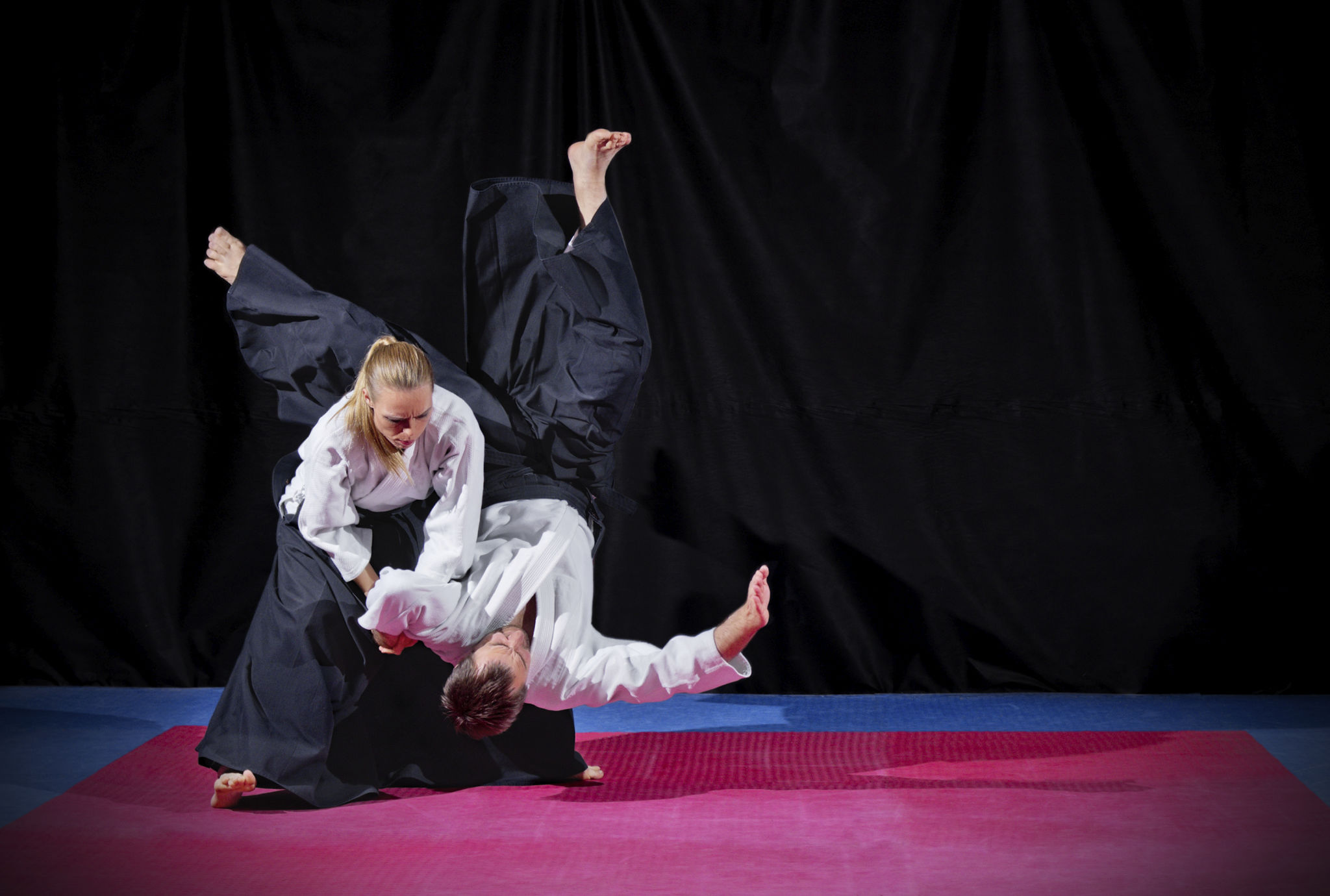 Fight between two aikido fighters Fight between two aikido fighters