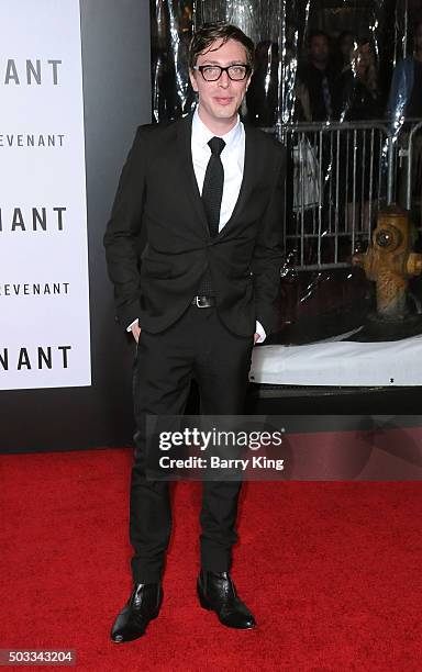 Actor Joshua Burge attends the Premiere of 20th Century Fox And Regency Enterprises' 'The Revenant' at TCL Chinese Theatre on December 16, 2015 in...