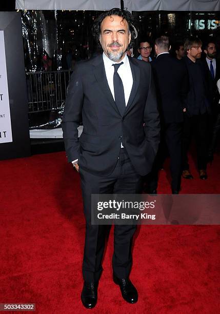 Director/writer Alejandro Gonzalez Inarritu attends the Premiere of 20th Century Fox And Regency Enterprises' 'The Revenant' at TCL Chinese Theatre...