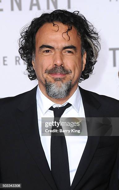 Director/writer Alejandro Gonzalez Inarritu attends the Premiere of 20th Century Fox And Regency Enterprises' 'The Revenant' at TCL Chinese Theatre...