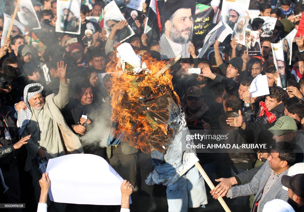 IRAQ-SAUDI-EXECUTION-SHIITE-DEMONSTRATION