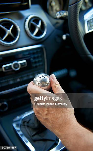 driver changing gear - gear shift stock pictures, royalty-free photos & images