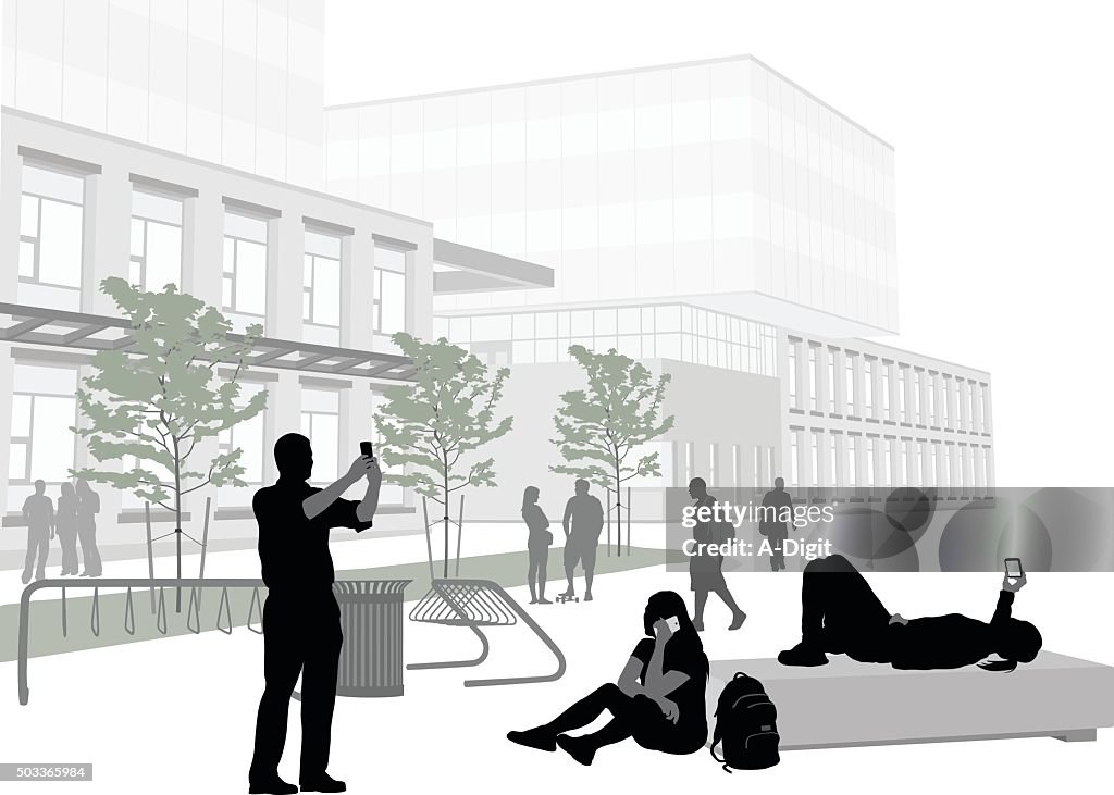 Students On Cellphones
