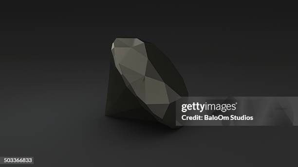 polished black diamond - カーボナード ストックフォトと画像