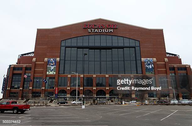 Lucas Oil Stadium, home of the Indianapolis Colts football team on December 22, 2015 in Indianapolis, Indiana.