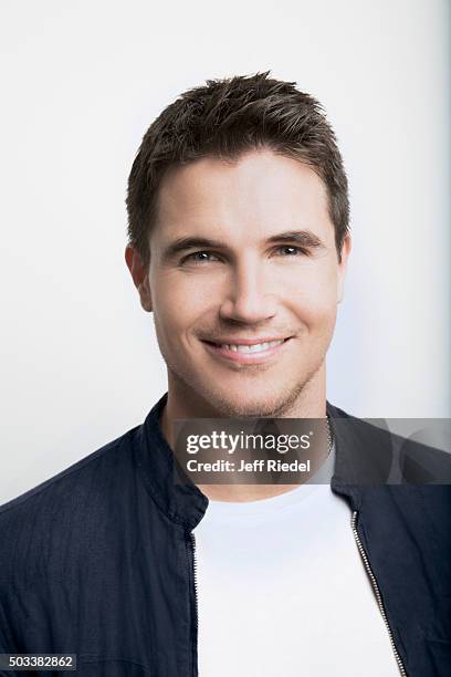Actor Robbie Amell is photographed for TV Guide Magazine on January 17, 2015 in Pasadena, California.