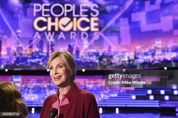 Host Jane Lynch attends the People's Choice Awards 2016 press day at Microsoft Theater on January 4, 2016 in Los Angeles, California.