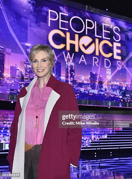 Host Jane Lynch attends the People's Choice Awards 2016 press day at Microsoft Theater on January 4, 2016 in Los Angeles, California.