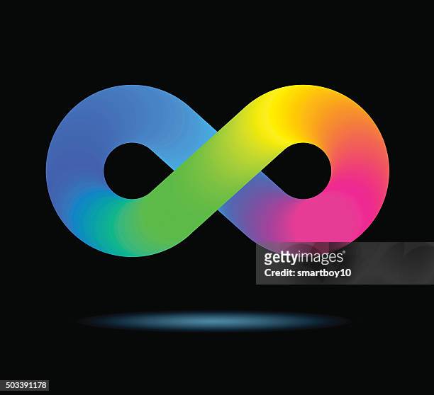 infinity-symbol logo - unendlichkeit stock-grafiken, -clipart, -cartoons und -symbole