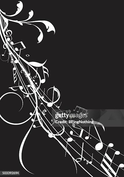 musical abstract background - chord stock illustrations