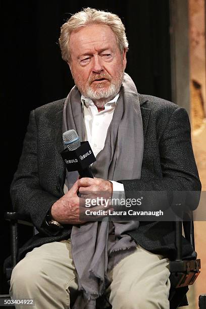 Sir Ridley Scott attends AOL BUILD Series: Drew Goddard And Sir Ridley Scott, "The Martian" at AOL Studios In New York on January 4, 2016 in New York...
