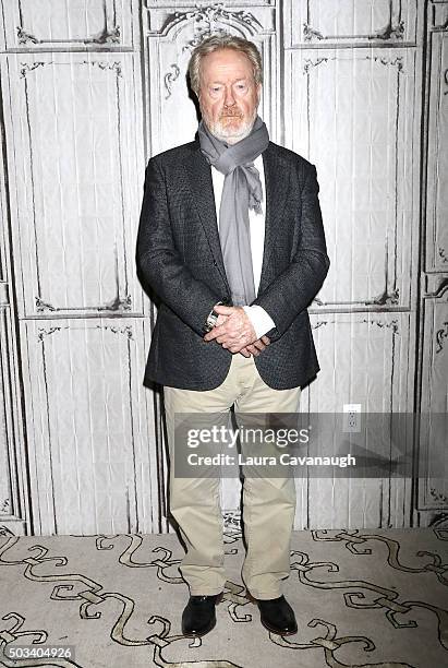 Sir Ridley Scott attends AOL BUILD Series: Drew Goddard And Sir Ridley Scott, "The Martian" at AOL Studios In New York on January 4, 2016 in New York...