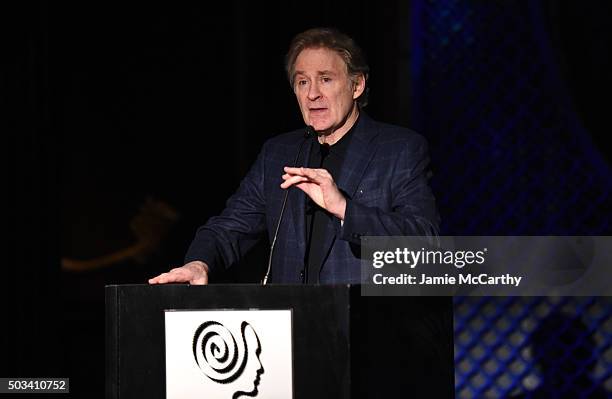 Actor Kevin Kline speaks on stage during 2015 New York Film Critics Circle Awards at TAO Downtown on January 4, 2016 in New York City.