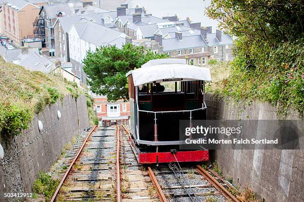 train on the railway - aberystwyth stock pictures, royalty-free photos & images