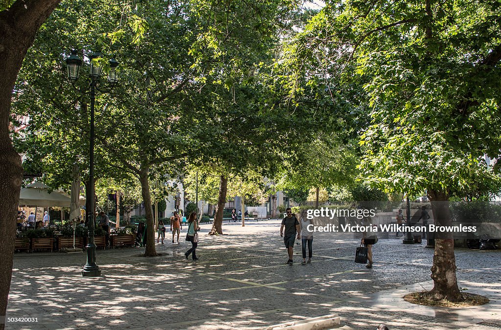 Leafy Square, Athens, Greece