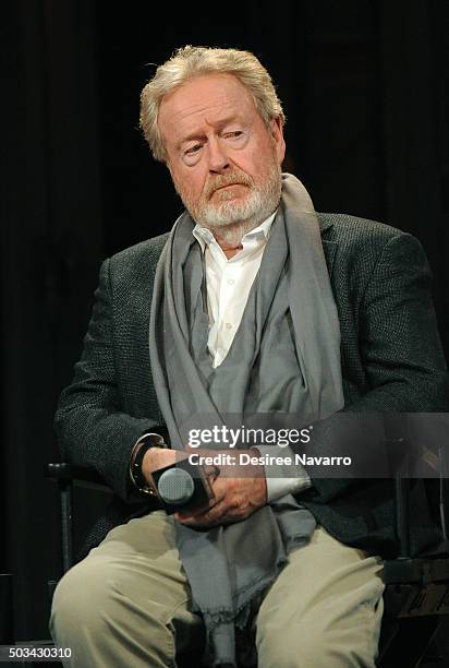 Film director Sir Ridley Scott attends AOL BUILD Series: Drew Goddard and Sir Ridley Scott, "The Martian" at AOL Studios In New York on January 4,...