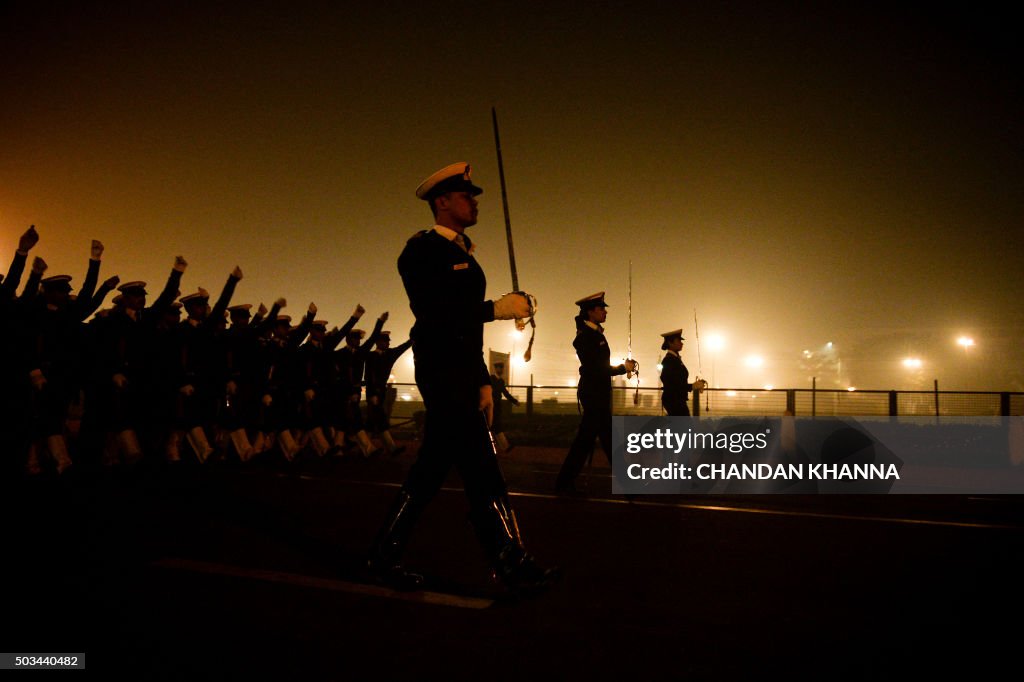 INDIA-REPUBLIC DAY-REHEARSAL