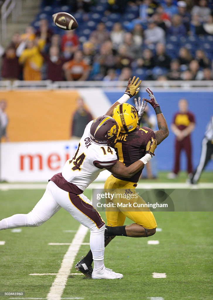 Quick Lane Bowl - Central Michigan v Minnesota