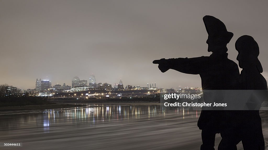 Lewis and Clark at Kansas City