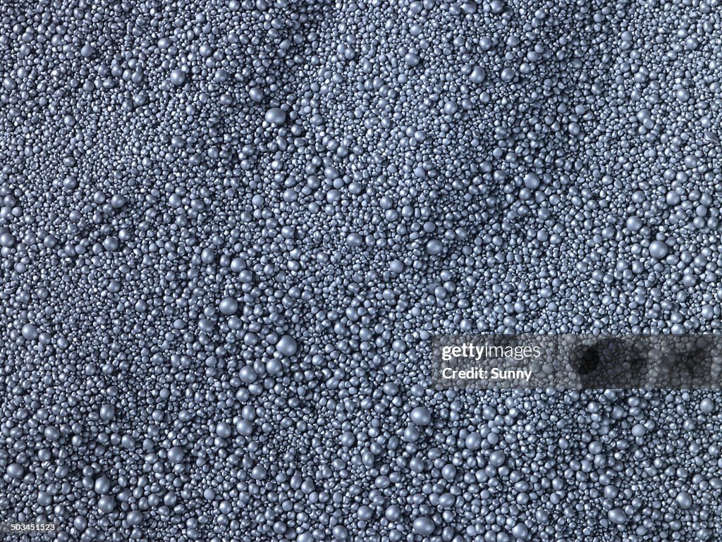 Spherical granules in landscape view