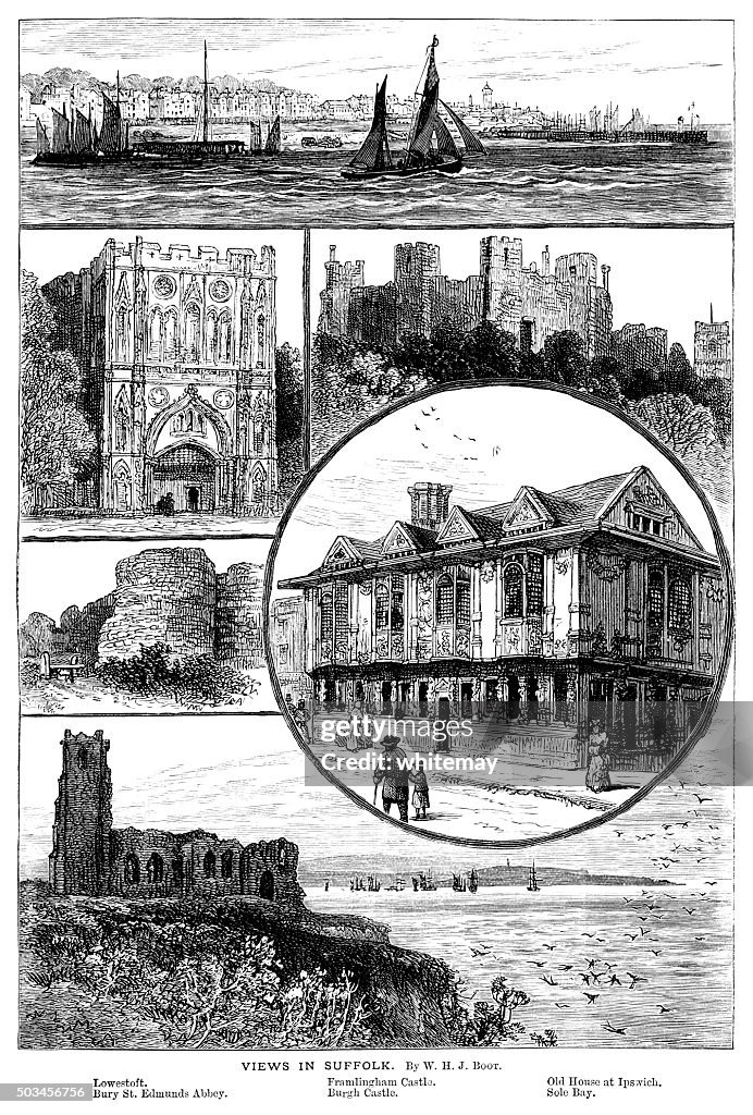 Views in Suffolk, England