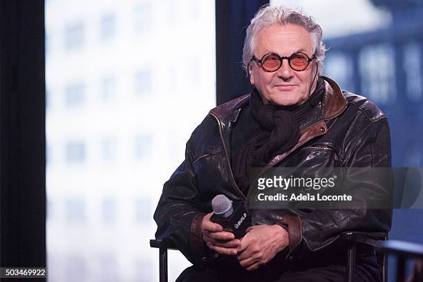Director George Miller discusses "Mad Max: Fury Road" at AOL Studios In New York on January 5, 2016 in New York, New York.