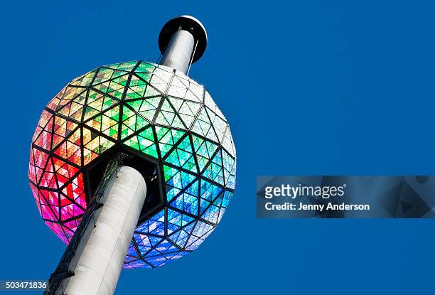 The 2016 New Year's Eve Ball Relighting at Times Square on January 5, 2016 in New York City.