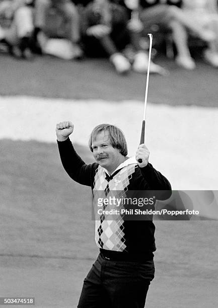 Craig Stadler of the United States on his way to winning the US Masters Golf Tournament held at the Augusta National Golf Club in Georgia, circa...