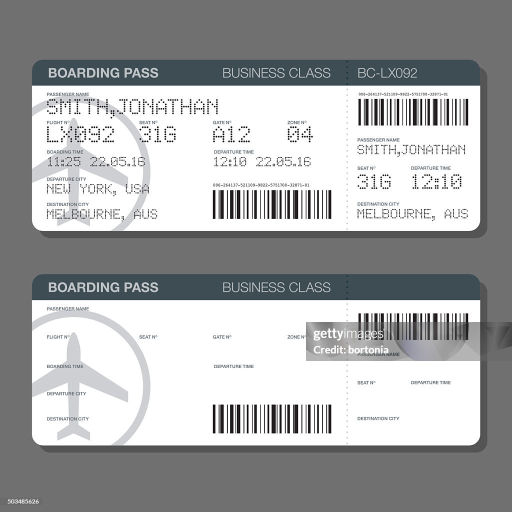 Scan Pass Muster Blank Boarding Pass Template