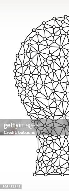 headshot on triangular node royaltfree vecotr graphic - headshot backdrop stock illustrations