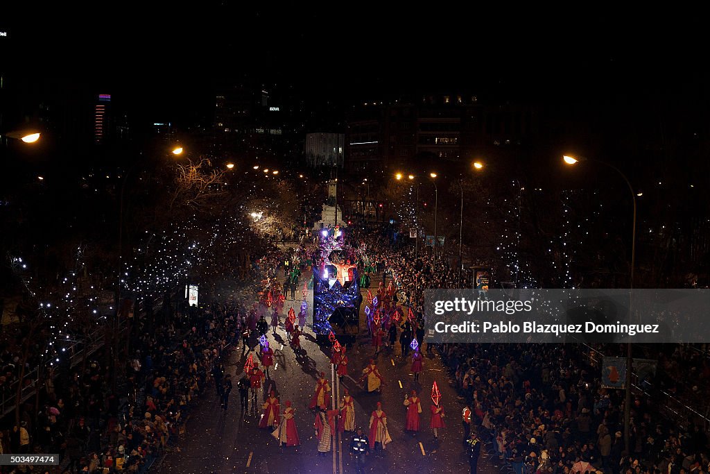 Thousands Pour On To The Streets To Witness The Traditional Three Kings Parade