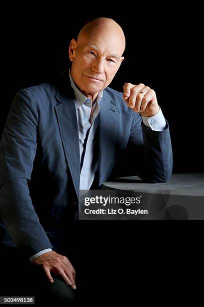 Actor Patrick Stewart is photographed for Los Angeles Times on December 16, 2015 in Los Angeles, California. PUBLISHED IMAGE. CREDIT MUST READ: Liz...